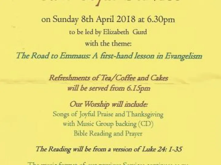 Cafe Style Service – April 18