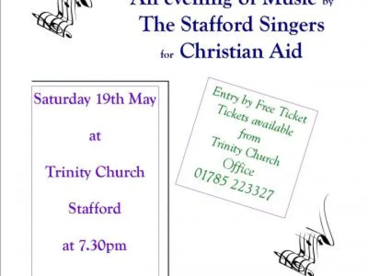 Christian Aid Concert Poster 2018