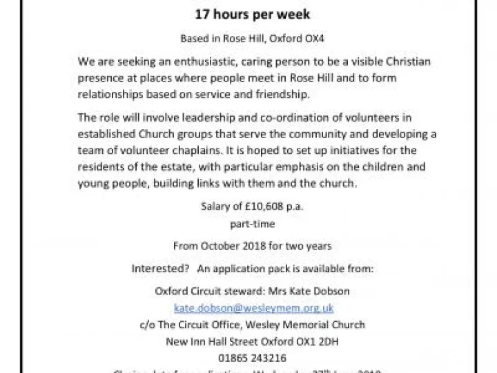 ROSE_HILL_POST Job advert FINAL