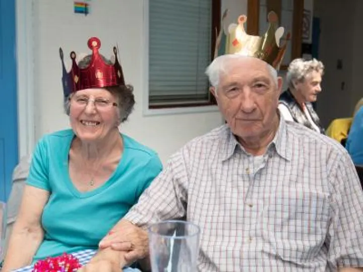 Wilf Edgar with Irene Studd