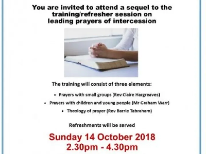 Prayer Training October 2018