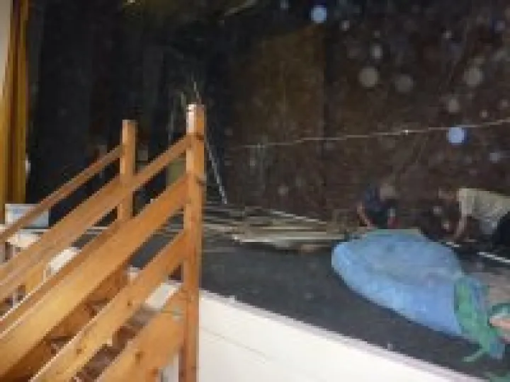 Clear-out of Community Centre Stage