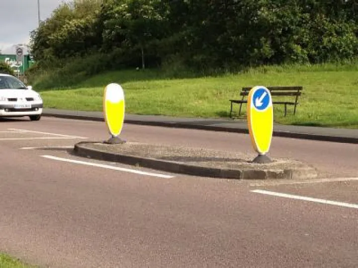 traffic island