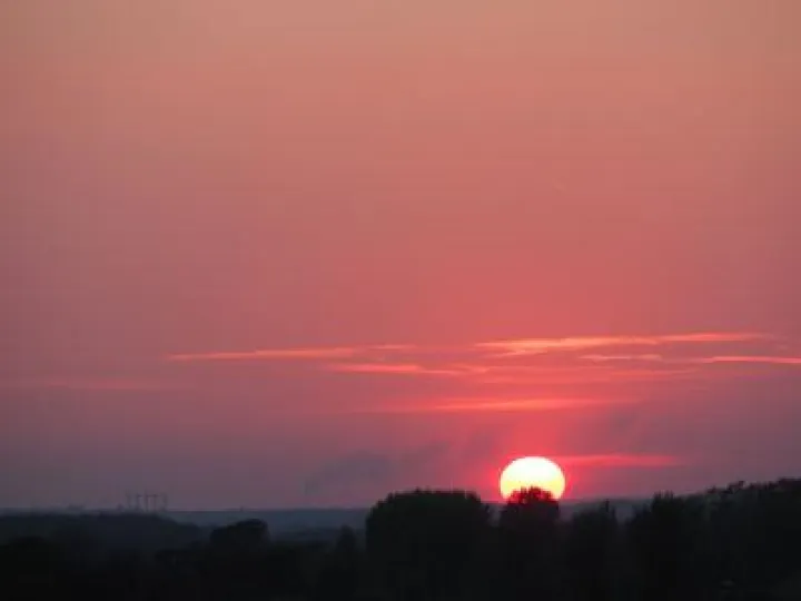 Sunset on the road to Emmaus