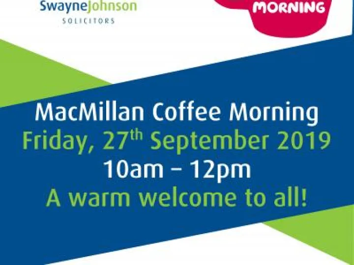 Coffee Morning Poster Tattenhall
