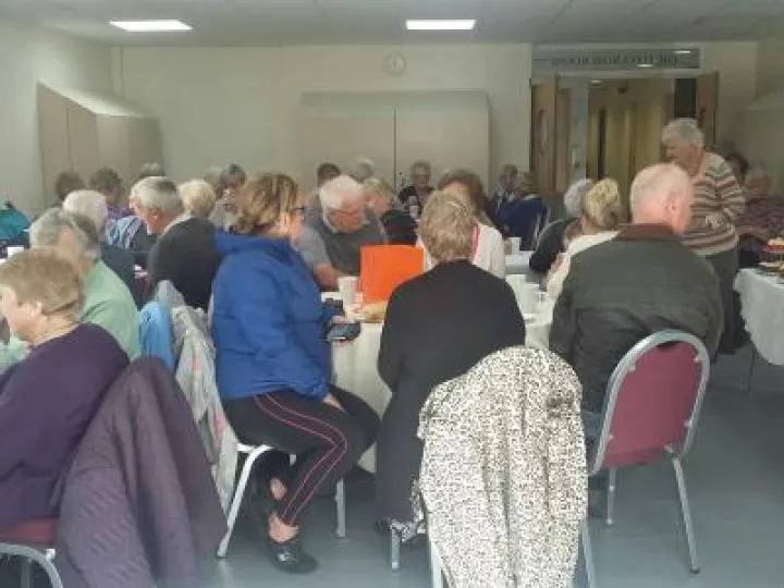 Big Coffee Morning Enjoying the Buffet Sept2019