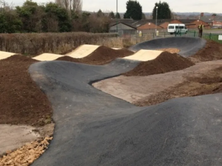 Nottingham Outlaws BMX track surfacing