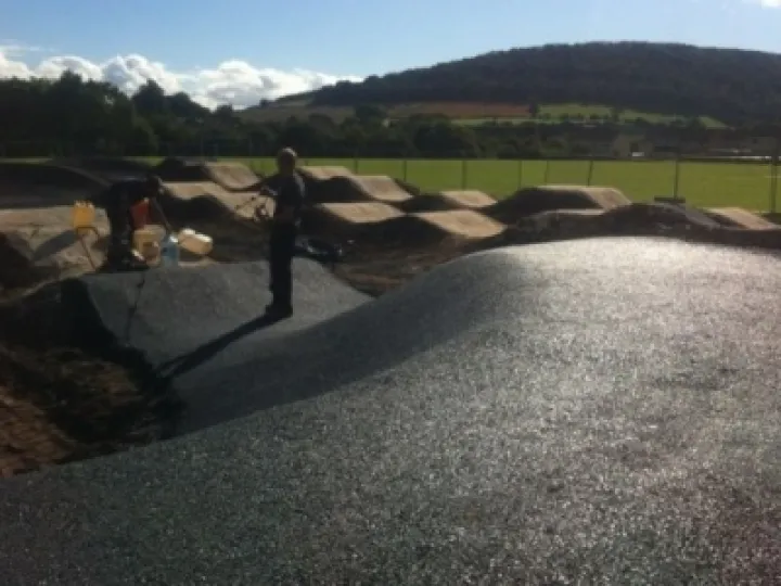 Craven Arms BMX pump track build