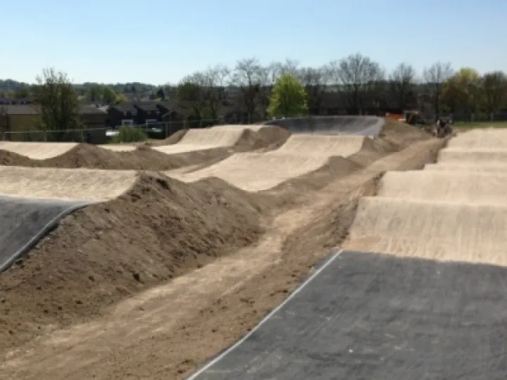 Royston BMX track end view