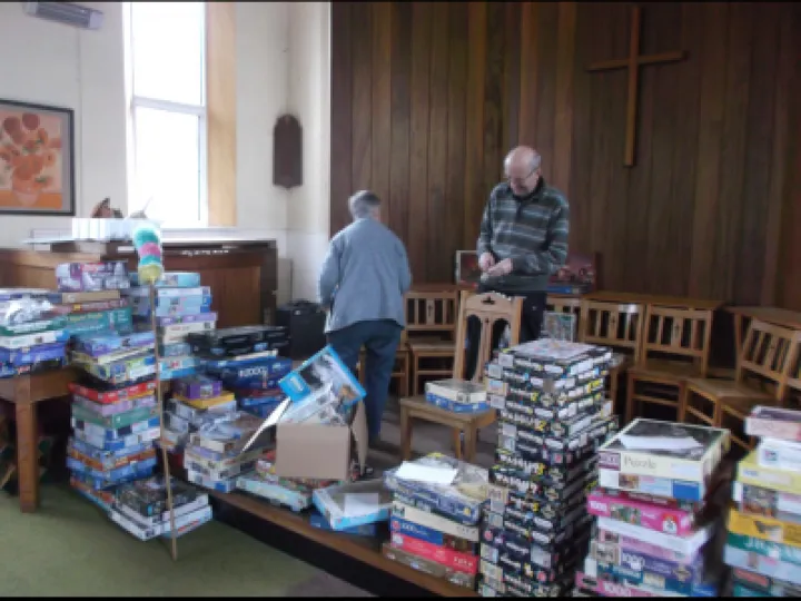 Sorting and setting up of Jig Fest