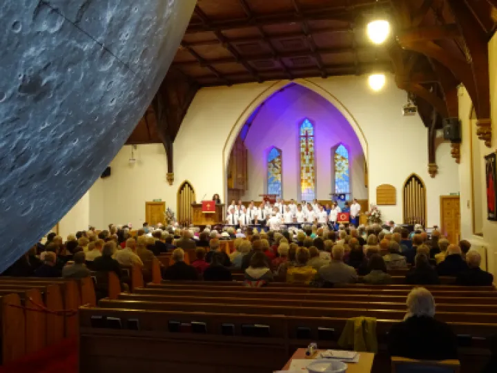 St- Johns Llandudno Choir Concert with the moon!