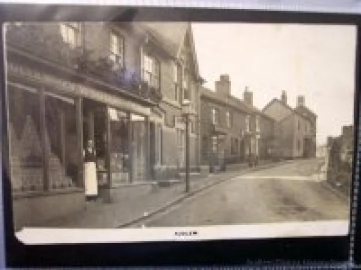 Bakery with Mr wood outside