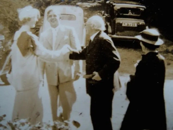 Ted and Phyl Hicks's Wedding 1936