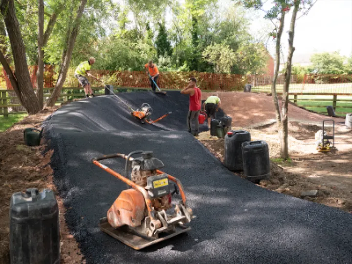Evesham pump track build 37