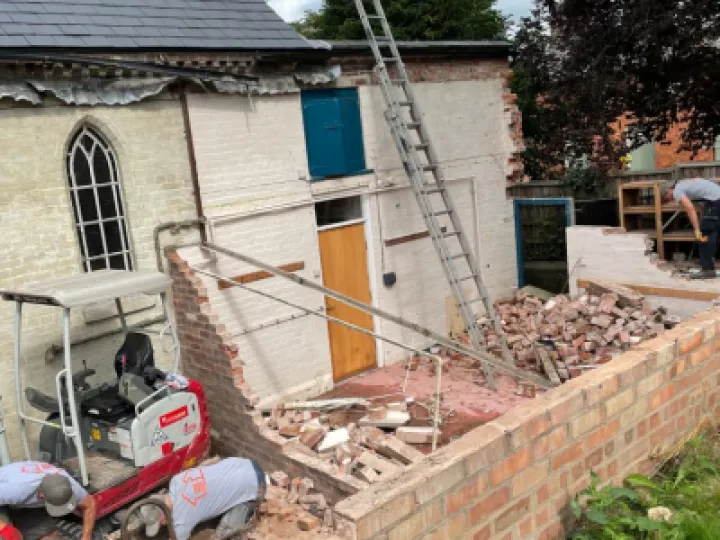 Activity room in rubble 2