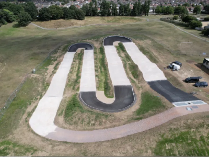Ipswich pump track under construction