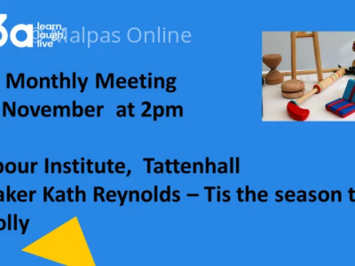 U3A November 2021 Poster