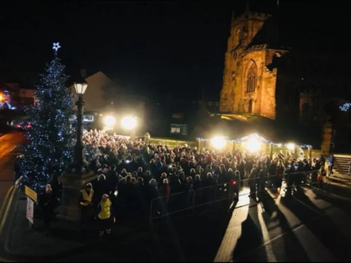 Big Switch on and carols