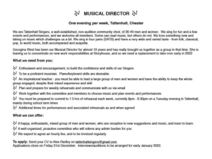 Musical Director