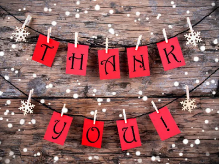 Thank you Image Christmas