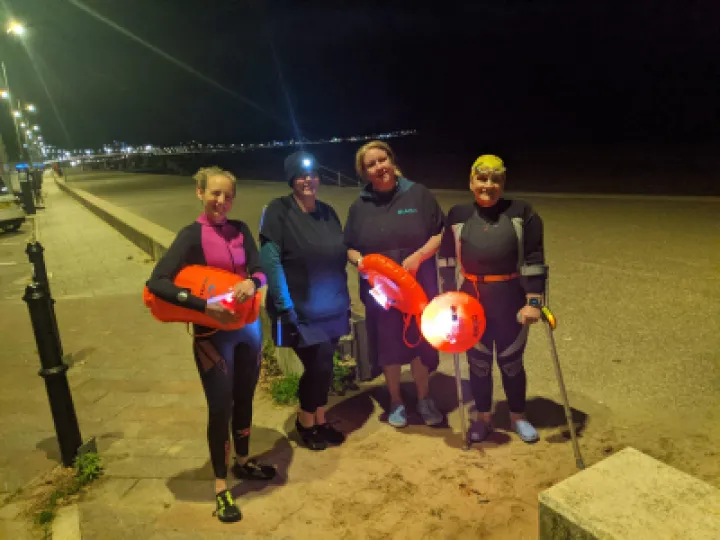 Night swimming at Full Moon