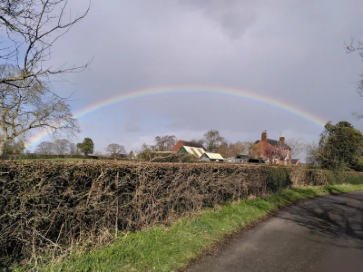 Rainbows in Audlem
