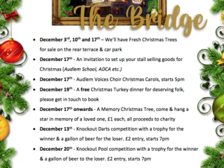 Bridge Inn at Christmas