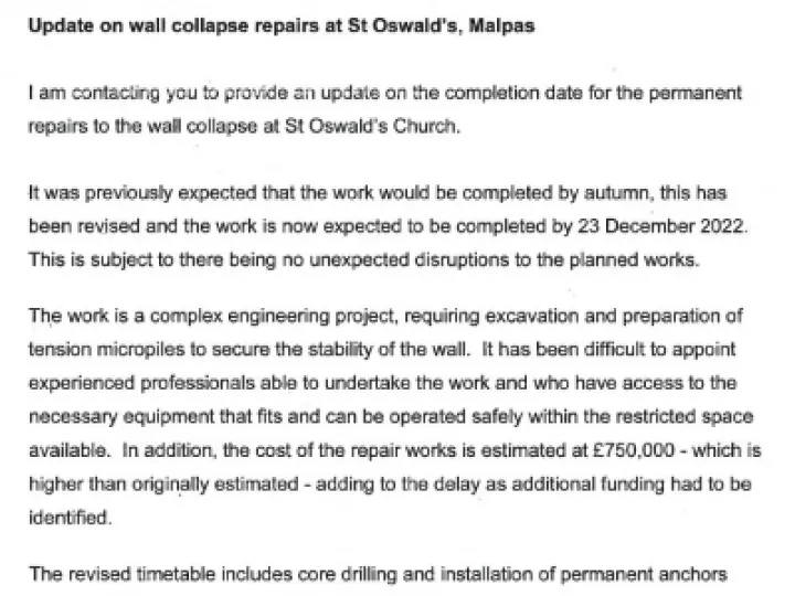 Church Wall update Oct 2022 1