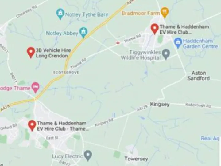 EV Hire Map