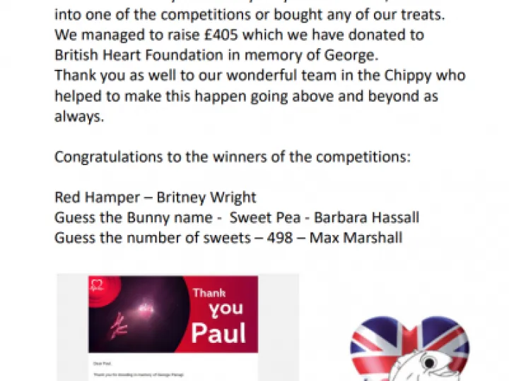 Village Chippy Notice