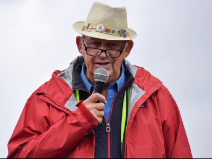 Bill Consterdine Provides Commentary During The Parade