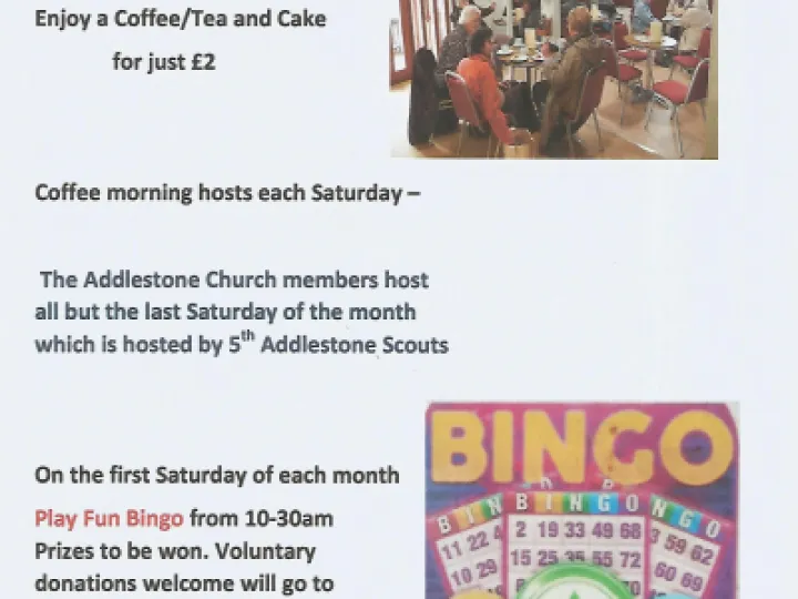 Saturday Coffee Mornings – Fun Bingo
