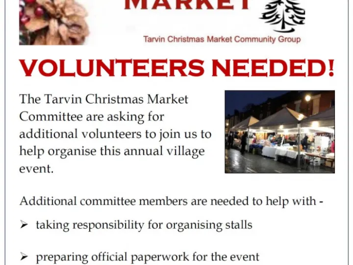 Xmas Market 2023 volunteers needed