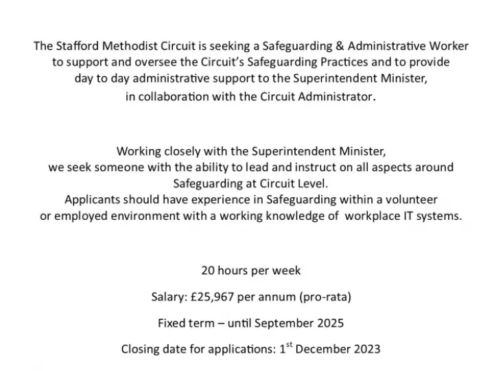 Job Advertisement CS&AW