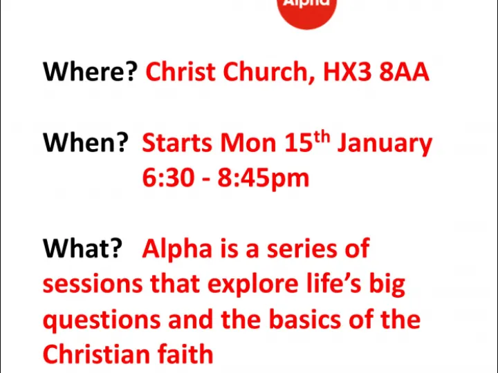 Alpha – Jan 24