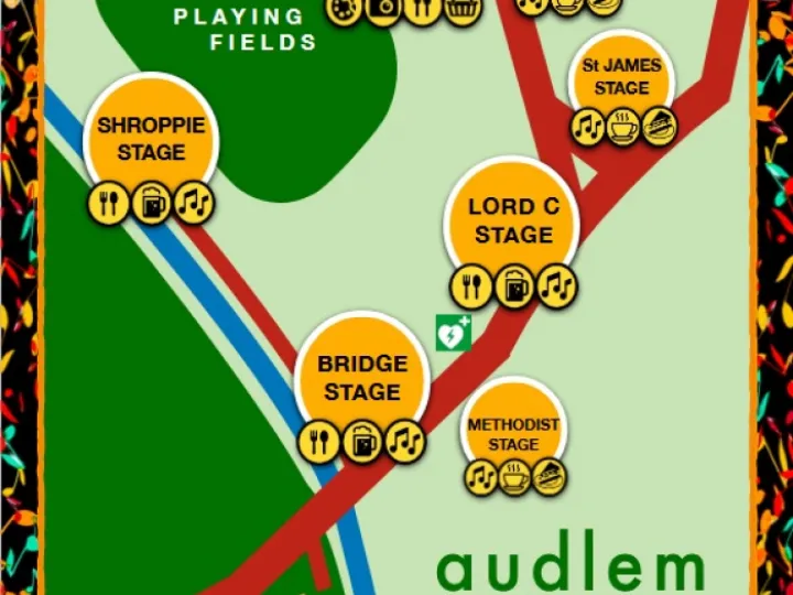 Audlem 2024 Festival Map