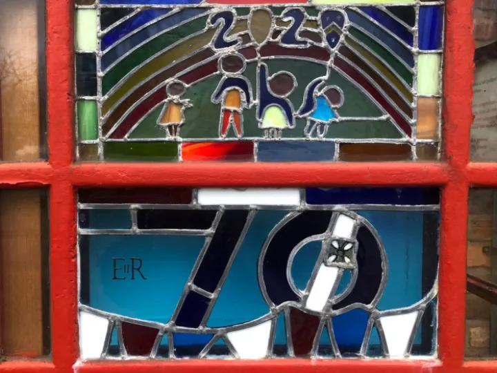 Phonebox Stained Glass Panes