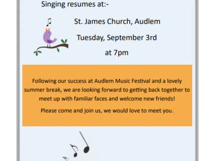 Audlem Voices restart