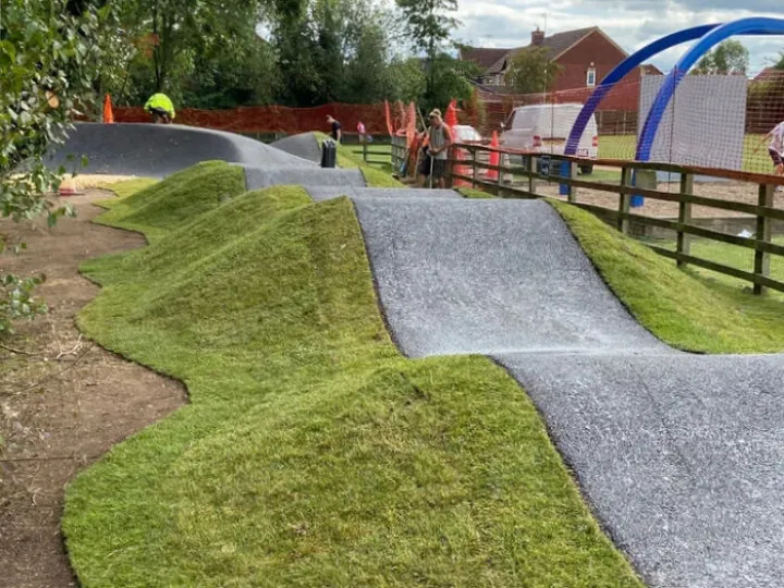 Evesham Pump Track rollers