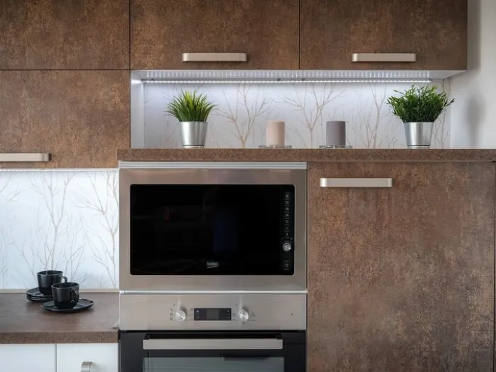 Kitchen, interior design, oven