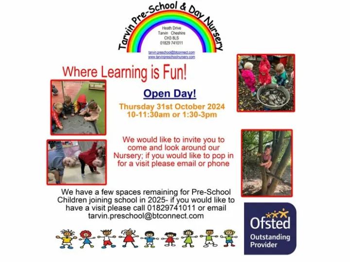 Tarvin Pre-school – October Open Day 2024