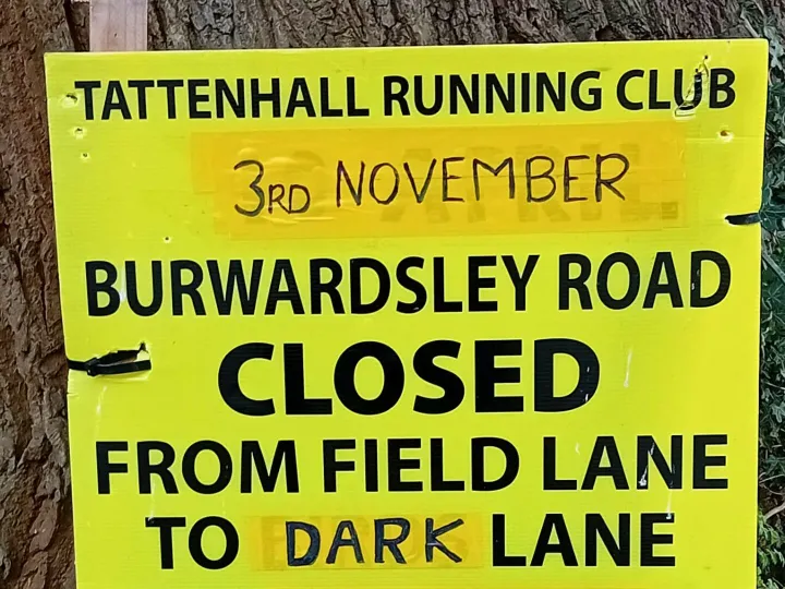 Tattenhall Runners – Road Closure