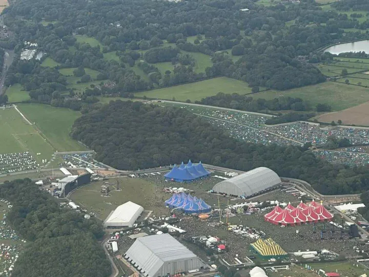 Creamfields Aerial View