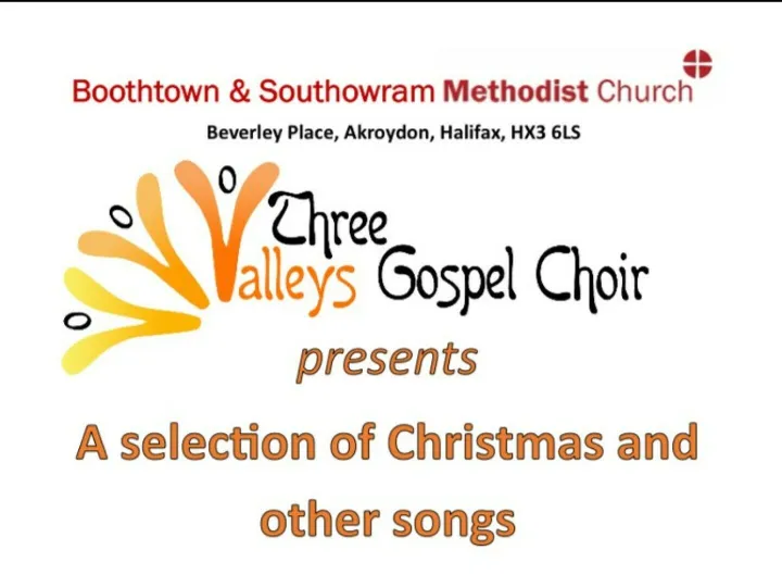 Three Valleys Gospel Choir Dec 24