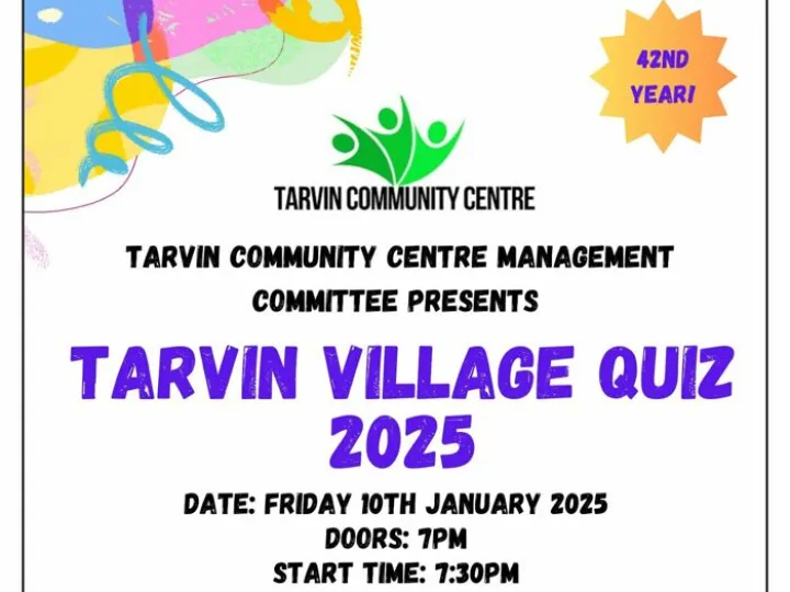 Tarvin Village Quiz Poster 2025 Final 4x3