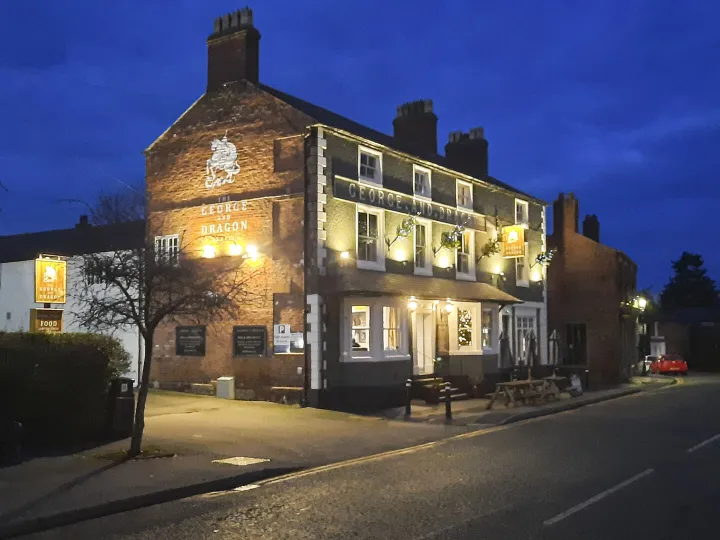 George and Dragon at Night 2024