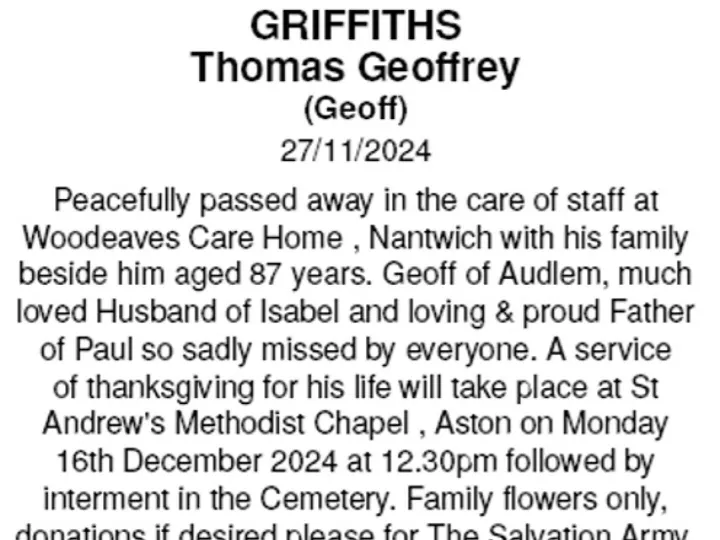 Geoff Griffiths