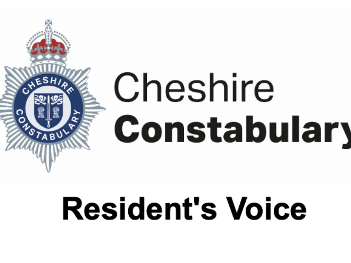 Cheshire Police Residents Voice Survey
