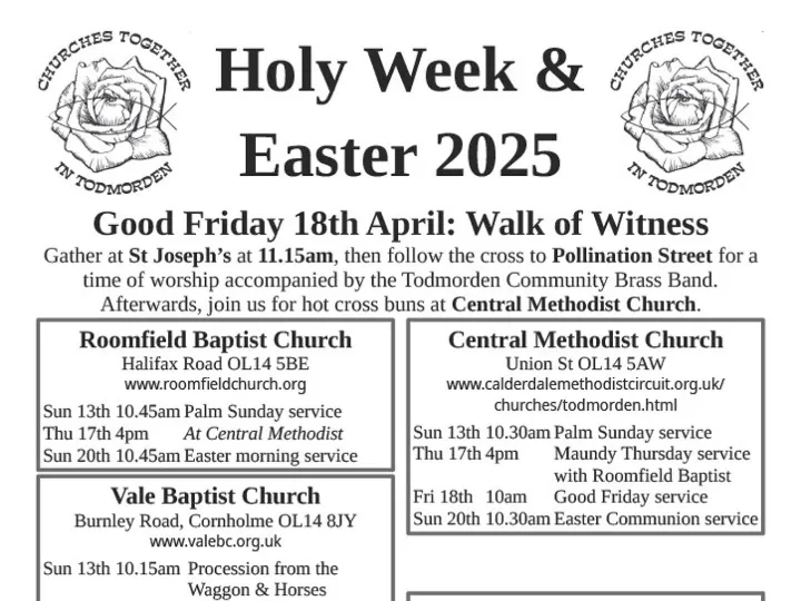 CTT Holy Week and Easter Services 2025 Poster