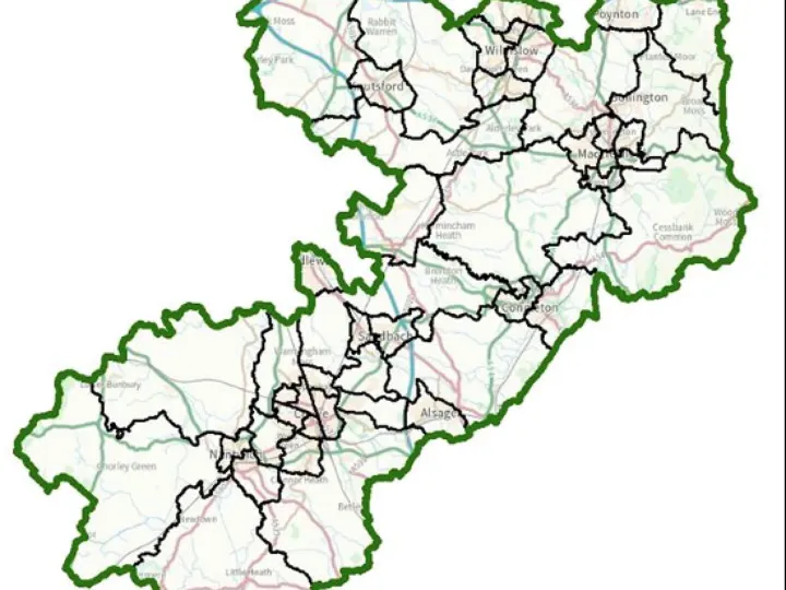 Chsire East Map